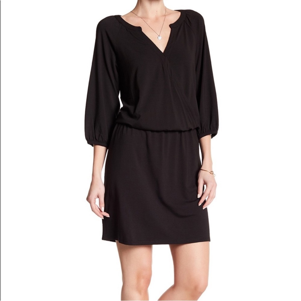 Tommy Bahama Black Mini Dress with 3/4 Sleeves